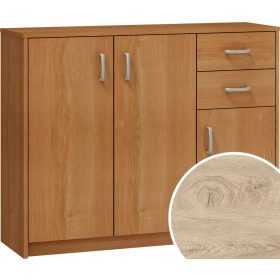 Komód 3 ajtó 2 fiók K1-3D-2S - Endgrain tölgy