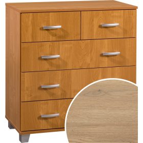 Komód 5 fiók KN-8045S - Cremona tölgy