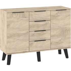 Sven komód 2 ajtó 4 fiók - Endgrain tölgy