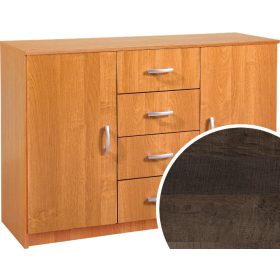 Komód 2 ajtó 4 fiók K-1244S2D - Grange tölgy