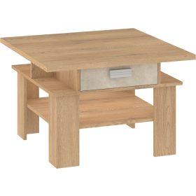   Solo dohányzóasztal 2 fiók - Cremona tölgy - Granada mandula