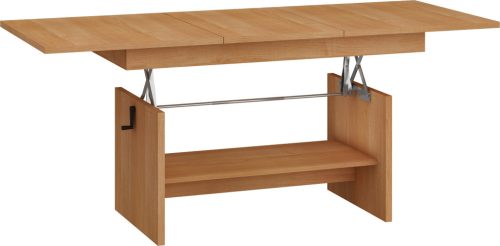 Dallas  emelhető és kihúzható dohányzóasztal - Éger