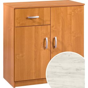 Komód 2 ajtó 1 fiók K-8041S2D - Fehér tölgy