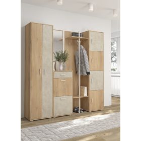 Előszoba bútor szett 5 - Cremona tölgy - Granada mandula