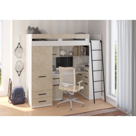 Smyk galériaágy jobbos - Fehér - Granada mandula