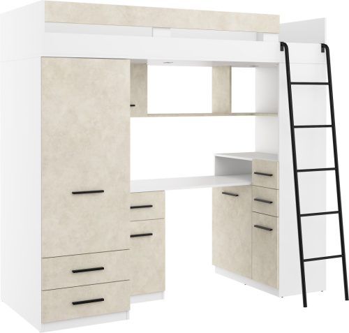 Smyk galériaágy jobbos - Fehér - Granada mandula