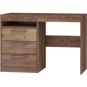 Maximus íróasztal 3 fiók - Tobacco tölgy - Arany tölgy