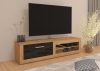Viki New TV-állvány 1 ajtó - Artisan tölgy - Beton fekete
