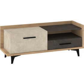   Boss TV-állvány 1 ajtó 1 fiók - Cremona tölgy - Granada mandula - Granada barna