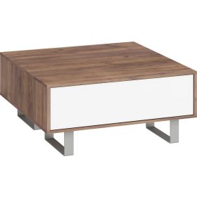 King dohányzóasztal - Tobacco tölgy - Fényes fehér