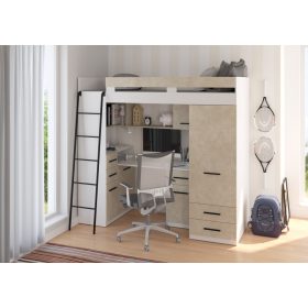 Smyk galériaágy balos - Fehér - Granada mandula