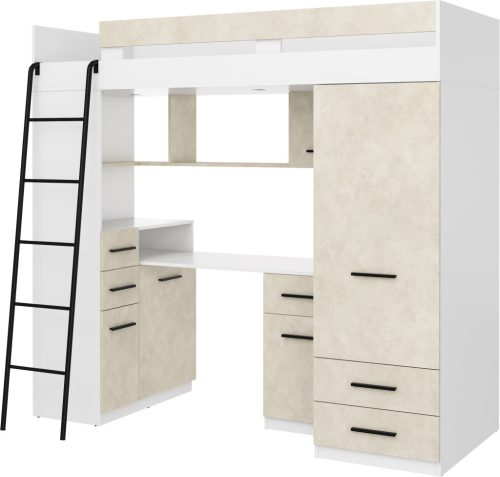 Smyk galériaágy balos - Fehér - Granada mandula