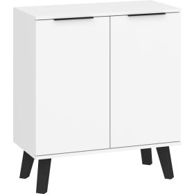 Sven komód 2 ajtó - Fehér - Fényes fehér