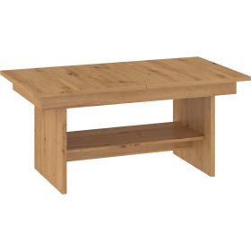   Dallas  emelhető és kihúzható dohányzóasztal - Artisan tölgy