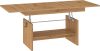 Dallas  emelhető és kihúzható dohányzóasztal - Artisan tölgy