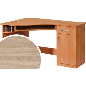  Carmen sarok számítógépasztal jobbos - Világos Sonoma tölgy