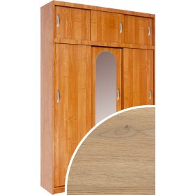   Aleksander 2 Z tolóajtós gardróbszekrény tükörrel - Cremona tölgy