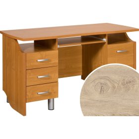 Combi íróasztal - Endgrain tölgy