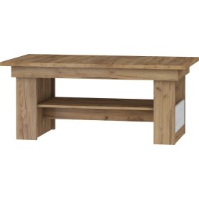   Maximus emelhető és kihúzható dohányzóasztal - Arany tölgy - Fehér tölgy