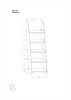 Rack 60 könyvespolc - Endgrain tölgy