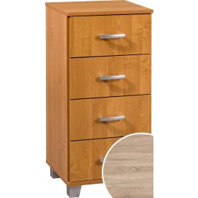 Komód 4 fiók KN-4044S - Világos Sonoma tölgy