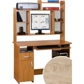   Kier Max számítógépasztal magasítóval - Endgrain tölgy