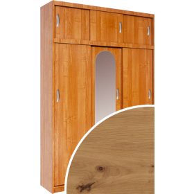   Aleksander 2 Z tolóajtós gardróbszekrény tükörrel - Artisan tölgy