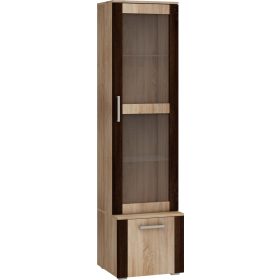   Notti vitrin 2 ajtó - Világos Sonoma tölgy - Világos Sonoma tölgy - Sötét Sonoma tölgy