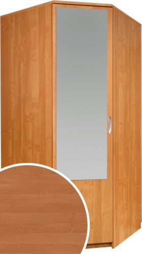 SZN sarok gardróbszekrény 1 ajtó tükörrel - Éger