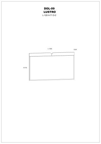 Dolce tükör - Fehér