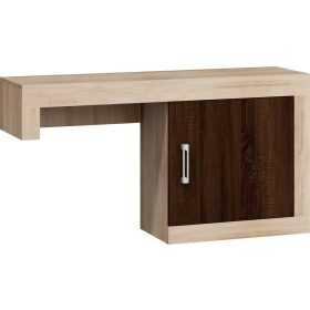   Verin TV-állvány rátét elem 1 ajtó jobbos - Világos Sonoma tölgy - Sötét Sonoma tölgy