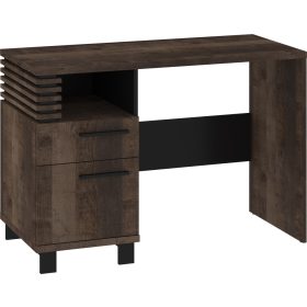 Lamir íróasztal 1 ajtó 1 fiók - Grange tölgy - Fekete