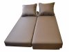 Kabul kanapéágy ágyneműtartóval - Világosbarna - Sötétbarna