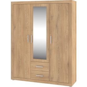 Viki gardróbszekrény 3 ajtó 2 fiók - Cremona tölgy