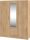 Viki gardróbszekrény 3 ajtó 2 fiók - Cremona tölgy