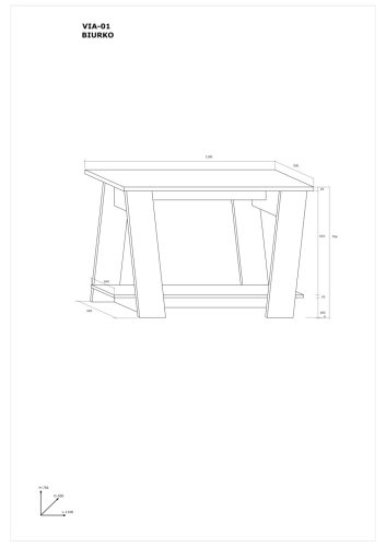 Via íróasztal - Cremona tölgy