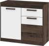 Maximus komód 1 ajtó 4 fiók - Grange tölgy - Fényes fehér