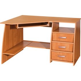 Sevilla sarok számítógépasztal 3 fiók jobbos - Éger