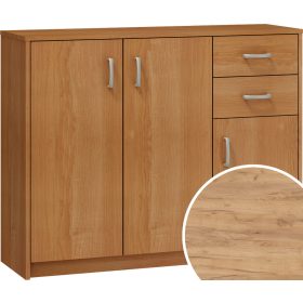 Komód 3 ajtó 2 fiók K1-3D-2S - Arany tölgy