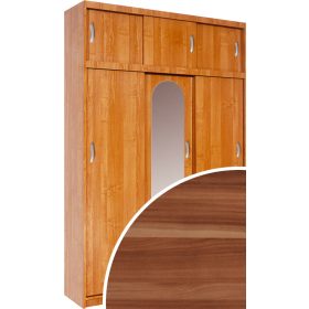   Aleksander 2 Z tolóajtós gardróbszekrény tükörrel - Wallis szilva