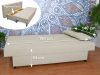 Rina kanapéágy ágyneműtartóval - Natúr