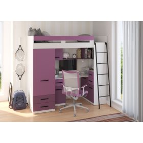 Smyk galériaágy jobbos - Fehér - Levendula - Lila