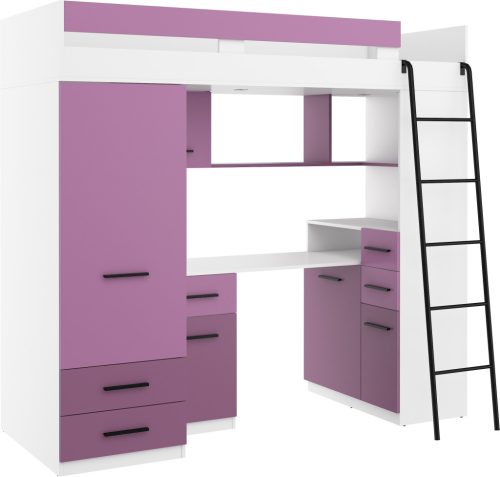 Smyk galériaágy jobbos - Fehér - Levendula - Lila