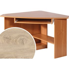 Caren sarok számítógépasztal jobbos - Endgrain tölgy