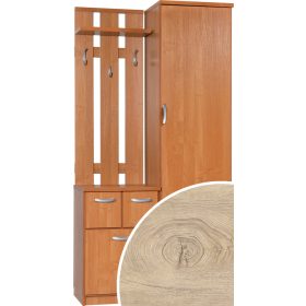   Barcelona 100 LUX előszoba szekrény tükör nélkül - Endgrain tölgy