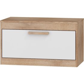   Maximus  TV-állvány 1 ajtó - Világos Sonoma tölgy - Fényes fehér