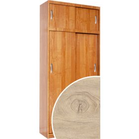   Aleksander 1 tolóajtós gardróbszekrény tükör nélkül - Endgrain tölgy