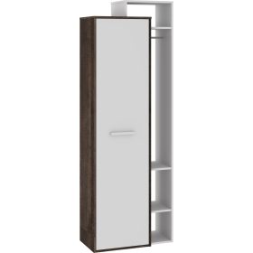   Rio gardróbszekrény 1 ajtó jobbos - Grange tölgy - Fehér