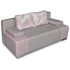 Lisa kanapéágy ágyneműtartóval - Drapp - Rózsaszín