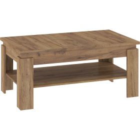   Boston emelhető és kihúzható dohányzóasztal - Arany tölgy